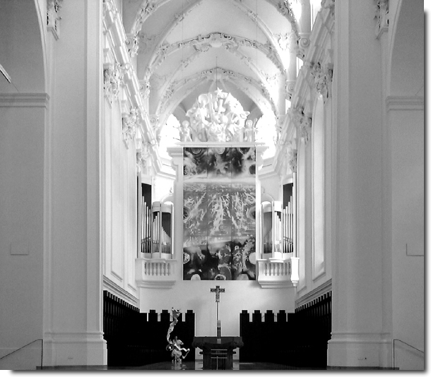 Chororgel Augustinerkirche - spielbar auch vom Manual IV des Hauptorgelspielfensters